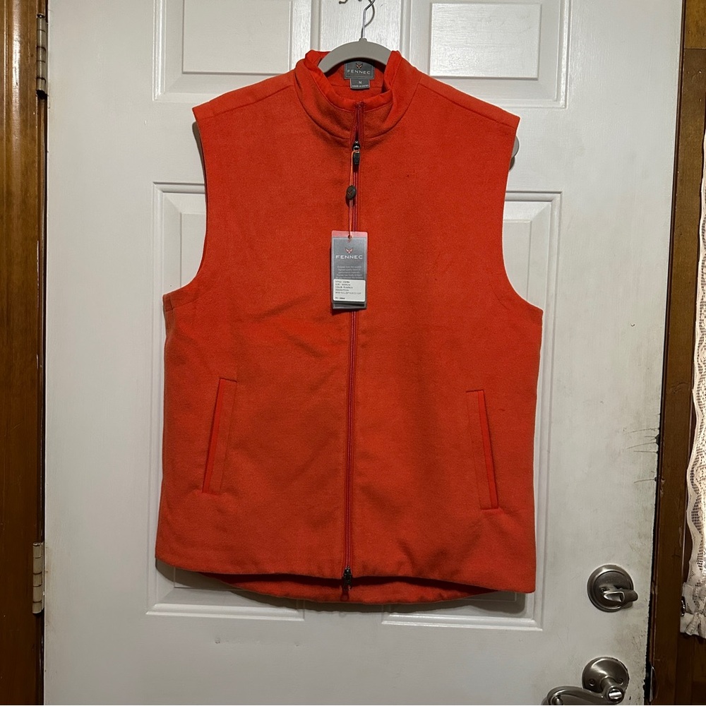 Fennec‎ Highly Evolved Full Zip Performance Vest Polyester Blend medium Orange